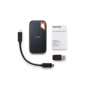 SanDisk Extreme Portable SSD - Up To 1050MB/S Read and 1000MB/S Write Speeds, USB 3.2 Gen 2, 2-Meter Drop Protection With IP55 Resistance 500 GB - eBuy UAE